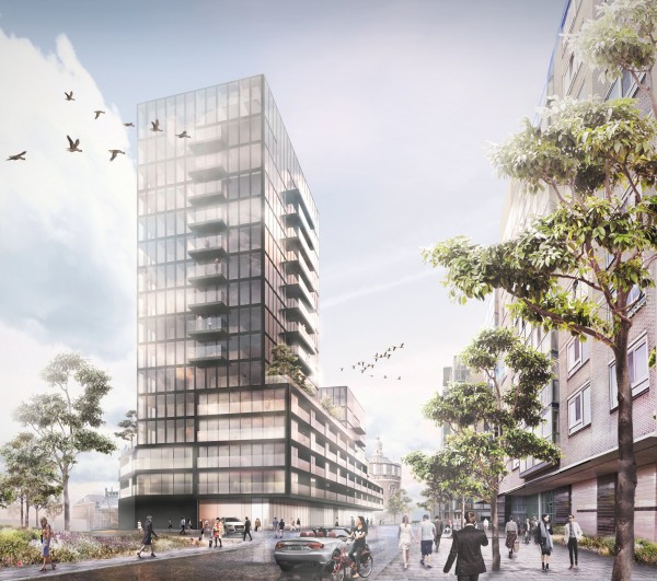 Ontwerp voor Winkelcentrum De Esch door Kraaijvanger Architects